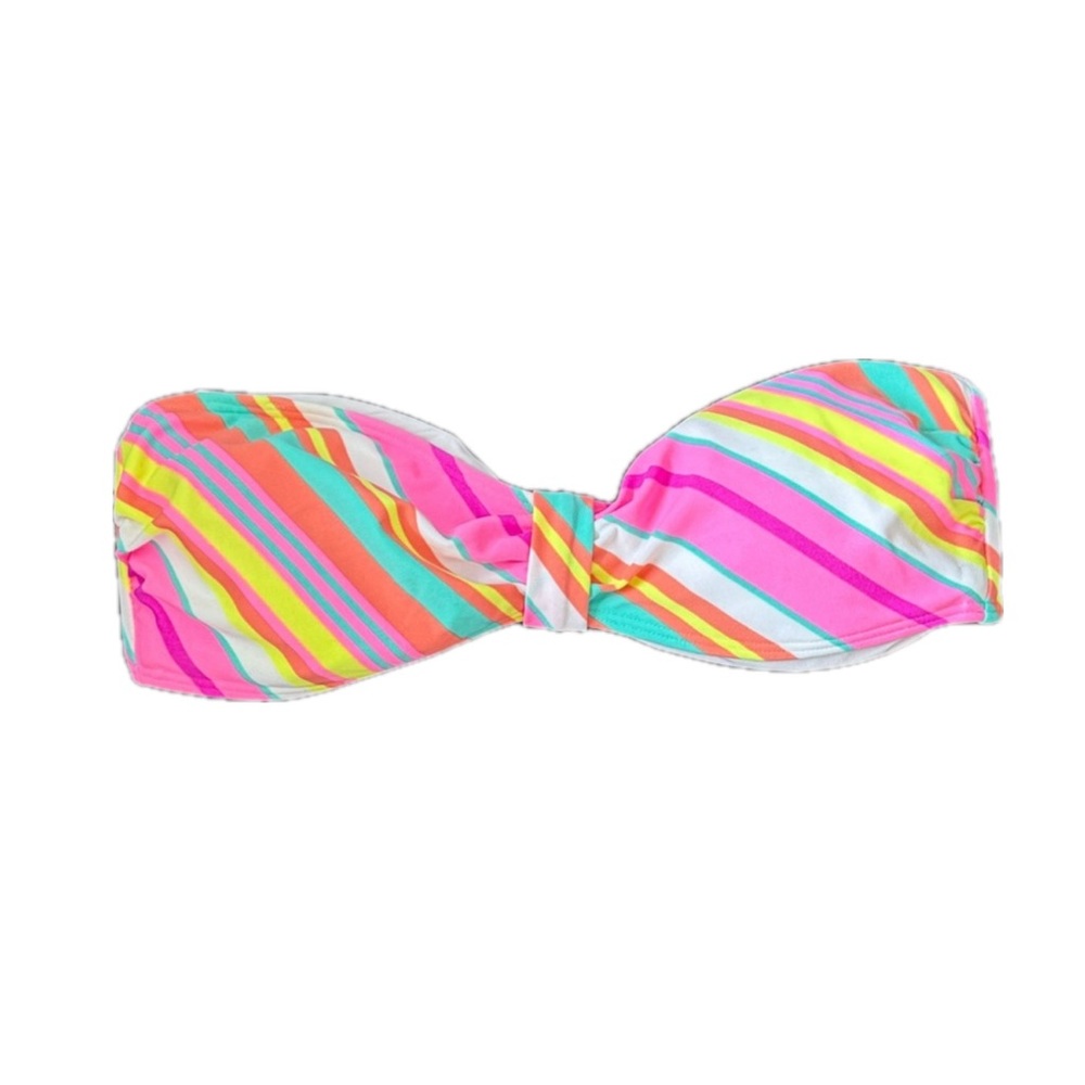 Aerie Multicolor Striped Bandeau Bikini Top